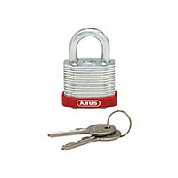 Panduit Corp - PSL-6 - LAMIN STEEL PADLOCK RED BUMPER