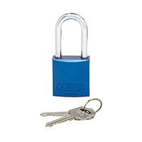 Panduit Corp - PSL-7BU-LS - ALUMINUM BODY PADLOCK LONG BLU