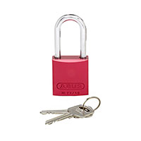 Panduit Corp - PSL-7-LS - ALUMINUM BODY PADLOCK LONG RED