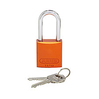 Panduit Corp - PSL-7OR-LS - ALUMINUM BODY PADLOCK LONG ORA