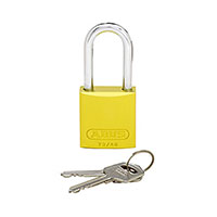 Panduit Corp - PSL-7YL-LS - ALUMINUM BODY PADLOCK LONG YEL