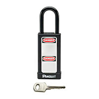 Panduit Corp - PSL-8BL-LB - BLACK 3.00 LONG BODY PADLOCK