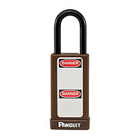 Panduit Corp - PSL-8BR-LB - BROWN 3.00 LONG BODY PADLOCK