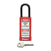 Panduit Corp - PSL-8-LB - RED 3.00 LONG BODY PADLOCK