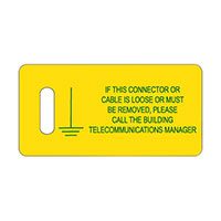 Panduit Corp - PT-BGND - TAG ID/RATINGS 2.75"X1.38" 100PC