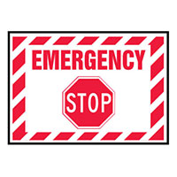 Panduit Corp - PVS0305B3927 - LABEL 5"X3.5" RED/WHITE