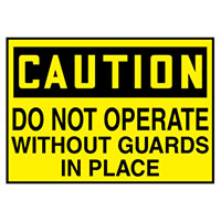 Panduit Corp - PVS0305C3799 - LABEL 5"X3.5" BLACK/YELLOW 5/PK