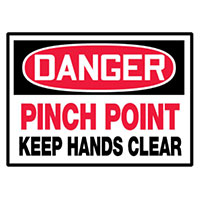 Panduit Corp - PVS0305D3134 - LABEL 5"X3.5" RED/BLACK/WHT 5/PK