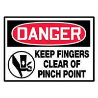 Panduit Corp - PVS0305D3145 - LABEL 5"X3.5" RED/BLACK/WHT 5/PK