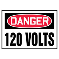 Panduit Corp - PVS0305D3164 - LABEL 5"X3.5" RED/BLACK/WHT 5/PK