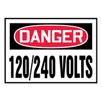 Panduit Corp - PVS0305D3167 - LABEL 5"X3.5" RED/BLACK/WHT 5/PK