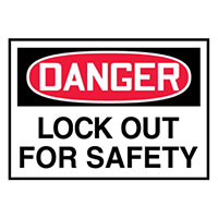 Panduit Corp - PVS0305D3297 - LABEL 5"X3.5" RED/BLACK/WHT 5/PK