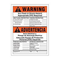 Panduit Corp - PVS0705W2105Y-F - LABEL ELECTRL WARN 7"X5" 5PC