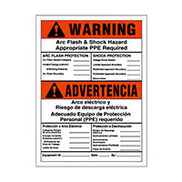 Panduit Corp - PVS0705W2105Y-S - SIGN ELECTRL WARN 7"X5" BLCK/OR