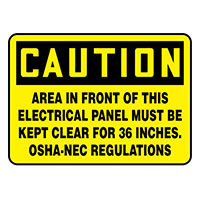 Panduit Corp - PVS0710C7140 - SIGN 10"X7" BLACK/YELLOW