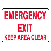 Panduit Corp - PVS1014B7186 - SIGN 14"X10" RED/WHITE