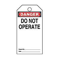 Panduit Corp - PVT-42-Q - TAG ELECTRL WARN 5.75"X3" BLK/RD