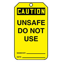 Panduit Corp - PVT-1001 - TAG 5.75"X3.25" BLACK/YELLOW