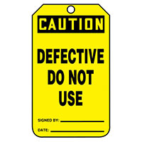 Panduit Corp - PVT-1034 - TAG 5.75"X3.25" BLACK/YELLOW