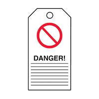 Panduit Corp - PVT-111 - TAG ID RATINGS 5.75"X3" BK/RD/WT