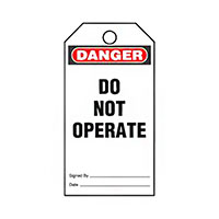 Panduit Corp - PVT-161-Q - TAG ID RATINGS 5.75"X3" BK/RD/WT