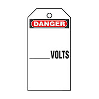 Panduit Corp - PVT-238-Q - TAG ELECTRL WARN 5.75"X3" BLK/RD