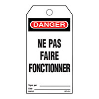 Panduit Corp - PVT-41-F - TAG ELECTRL WARN 5.75"X3" BLK/RD