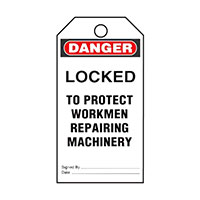 Panduit Corp - PVT-57-Q - TAG ELECTRL WARN 5.75"X3" BLK/RD