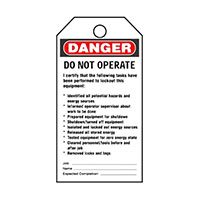 Panduit Corp - PVT-99 - TAG ELECTRL WARN 5.75"X3" BLK/RD