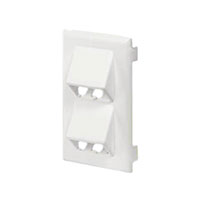 Panduit Corp - T70FV4EI - FACEPLATE SNAP ON VERT IVORY