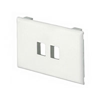 Panduit Corp - T70KW2WH - FACEPLATE SNGL GANG 2PORT WHITE