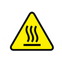 Panduit Corp - WL35Y - LABL ELECT WARN 2"W BLK/YL 50/PK