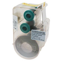 Panduit Corp - N100X125CBC - VINYL CLOTH WIRE MARKER WHT 1"