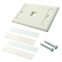 Panduit Corp - NK1FIWY - FACEPLATE SNGL GANG 1PORT WHITE