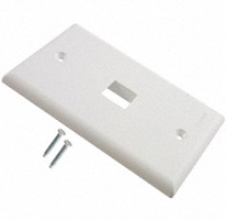 Panduit Corp - NK1FNWH - FACEPLATE SNGL GANG 1PORT WHITE