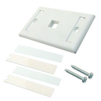 Panduit Corp - NK1FWHY - FACEPLATE SNGL GANG 1PORT WHITE