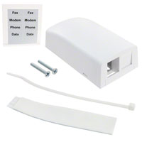 Panduit Corp - NK2BXWH-A - MOD BOX SMD 2PORT WHITE