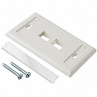 Panduit Corp - NK2FIWY - FACEPLATE SNGL GANG 2PORT WHITE