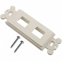 Panduit Corp - NK2RMFIW - MOD FRAME SNGL GANG 2PORT WHITE