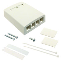 Panduit Corp - NK4BXIW-AY - MOD BOX SMD 4PORT WHITE