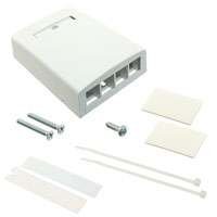 Panduit Corp - NK4BXWH-AY - MOD BOX SMD 4PORT WHITE