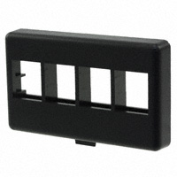 Panduit Corp - NK4MFBL - FACEPLATE 4PORT BLACK