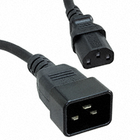 Panduit Corp - PC20C13BL3 - POWER CORD IEC 3.30' BLACK