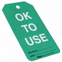 Panduit Corp - PCT-1049 - TAG 5.75"X3.25" WHITE/GREEN