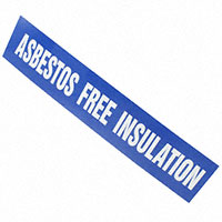 Panduit Corp - PPMA1047D - LABEL 12"X2.5" BLUE/WHITE