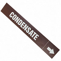 Panduit Corp - PPMA1131B - LABEL 8"X1.5" BROWN/WHITE