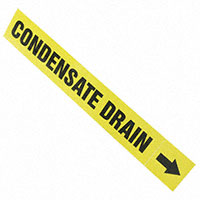 Panduit Corp - PPMA1133B - LABEL 8"X1.5" BLACK/YELLOW