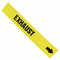 Panduit Corp - PPMA41BYD - LABEL 12"X2.5" BLACK/YELLOW