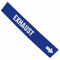 Panduit Corp - PPMA41WBLD - LABEL 12"X2.5" WHITE/BLUE