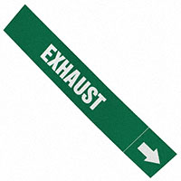 Panduit Corp - PPMA41WGD - LABEL 12"X2.5" WHITE/GREEN